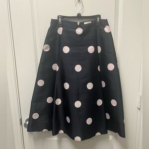 Kate Spade Lysa Midi skirt - navy with light pink spots